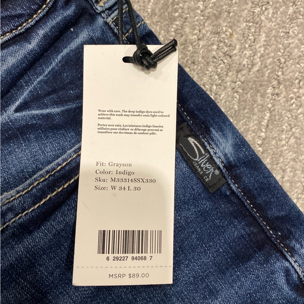 Brand new men’s Silver jeans